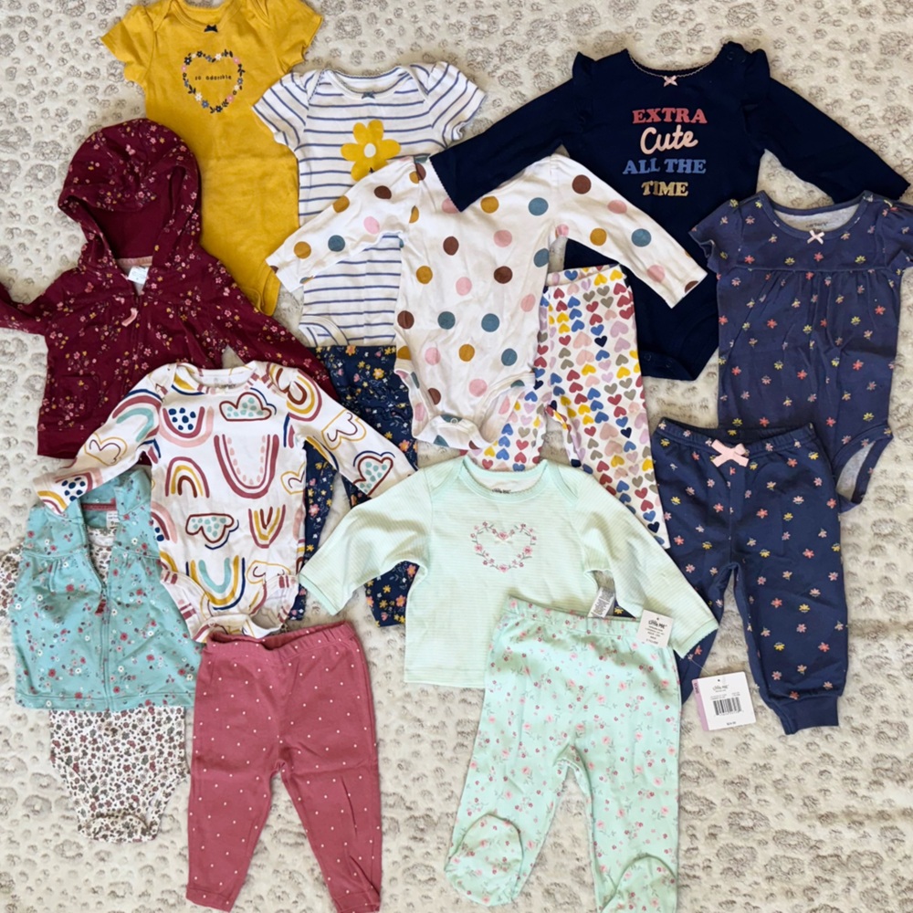 Little Me Toddler Girl Lot Matching Outfit Sets - Multicolor